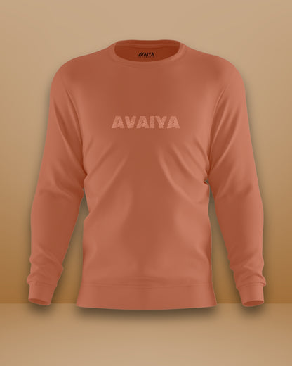 Avaiya Name Sweatshirt | Unisex | Coral