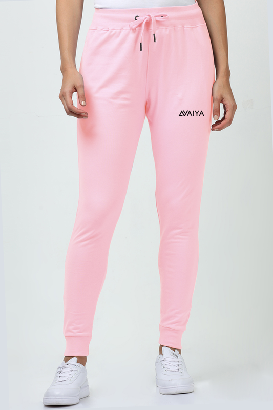 Pocket-Print Joggers in Organic Cotton | Man and Woman | Light Baby Pink