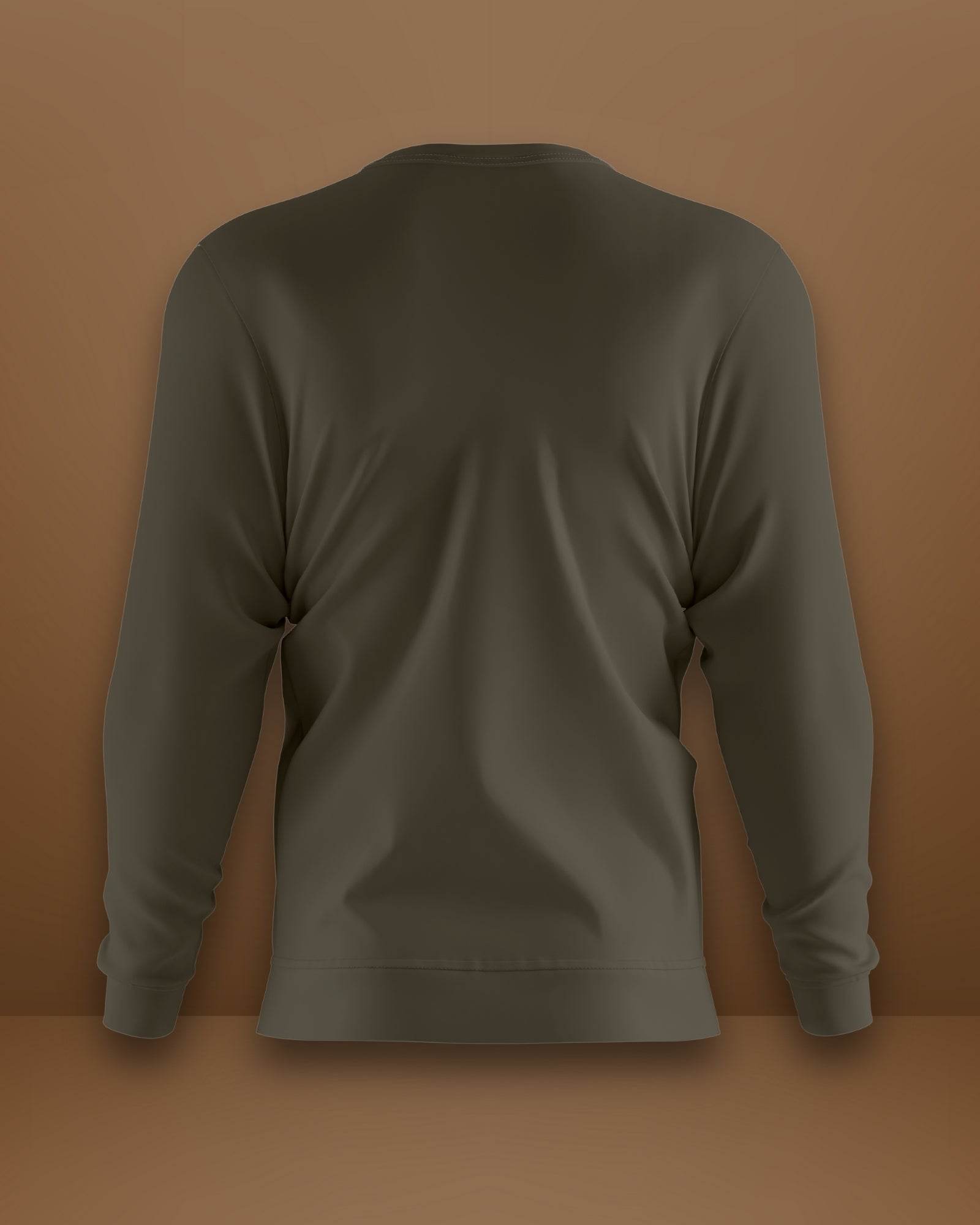 Good Vibes Only Sweatshirt | Unisex | Olive Green - Avaiya Clothings