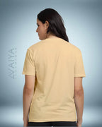 Supima Cotton T-Shirt for Men & Women | Beige - Avaiya Clothings