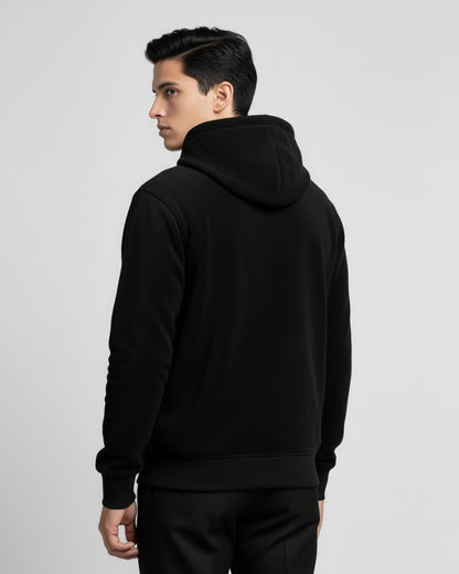 Zipper Hooded Jacket | Black | For Man & Woman