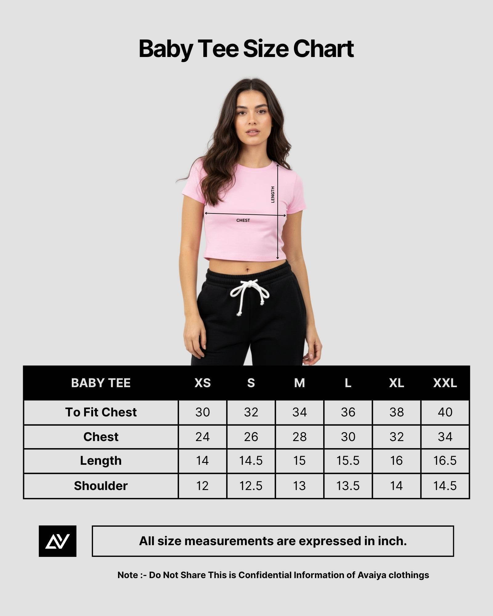 Plain Lavender Baby Tee For Women - Avaiya Clothings