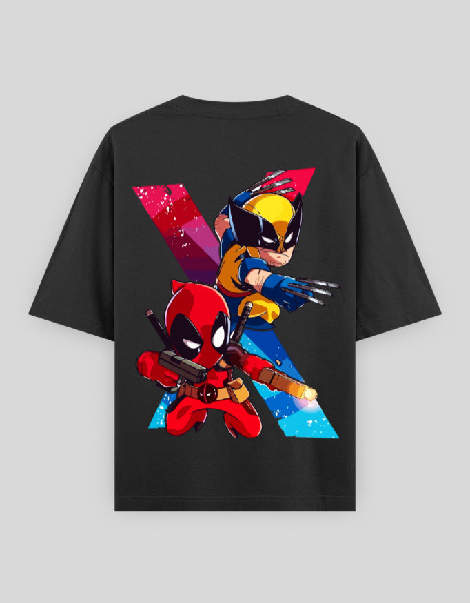 Deadpool & Wolverine Oversized T-Shirt | Petrol Blue | Premium Quality by AvaiYa | Unisex - AvaiYa Clothing's