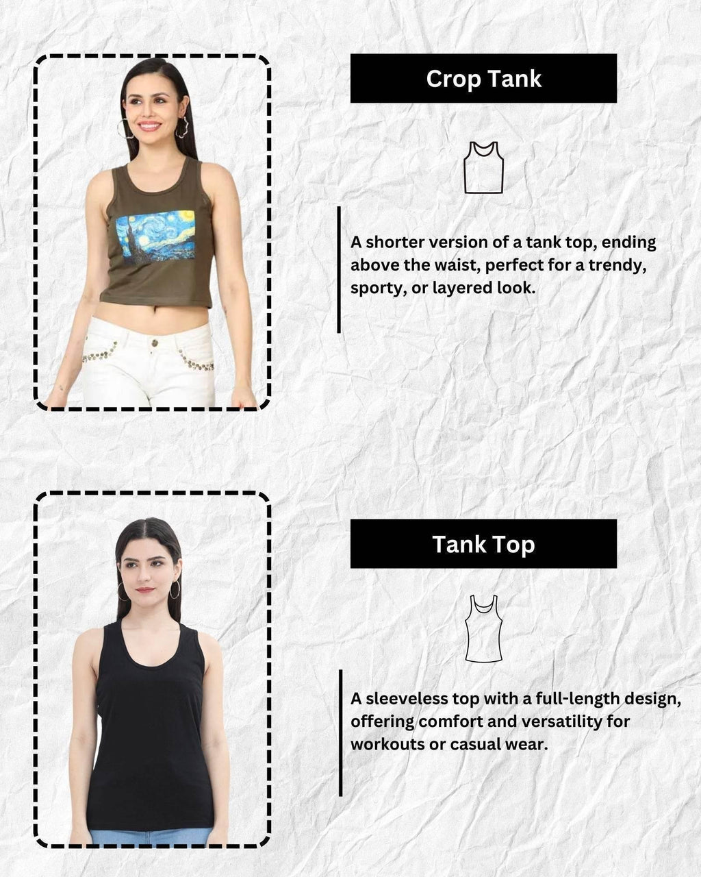 i’m Literally Just A Girl | Women’s Crop Tank | White - Avaiya Clothings