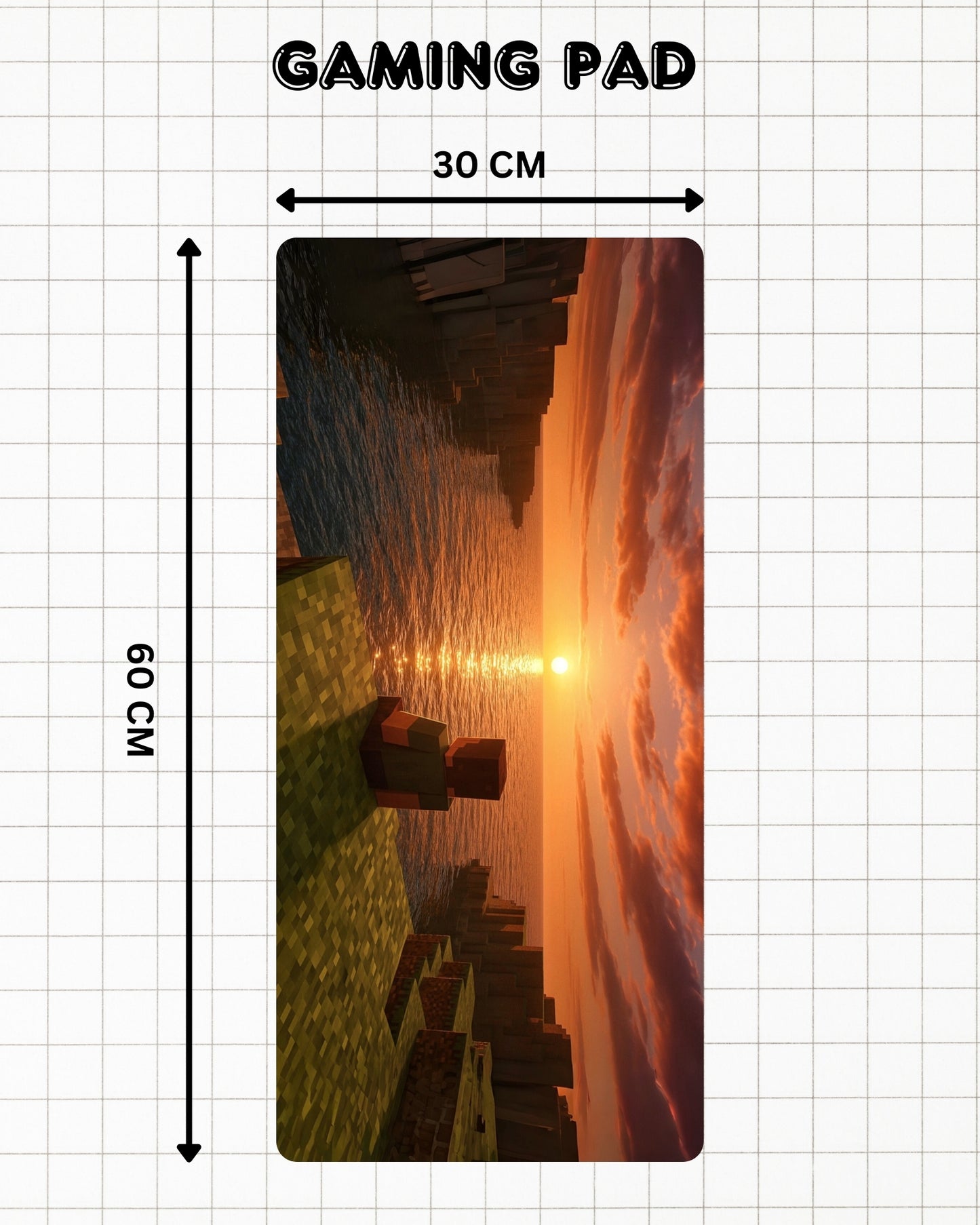 Minecraft 2 | Gaming Pad | 30*60 cm - AvaiYa Clothing's