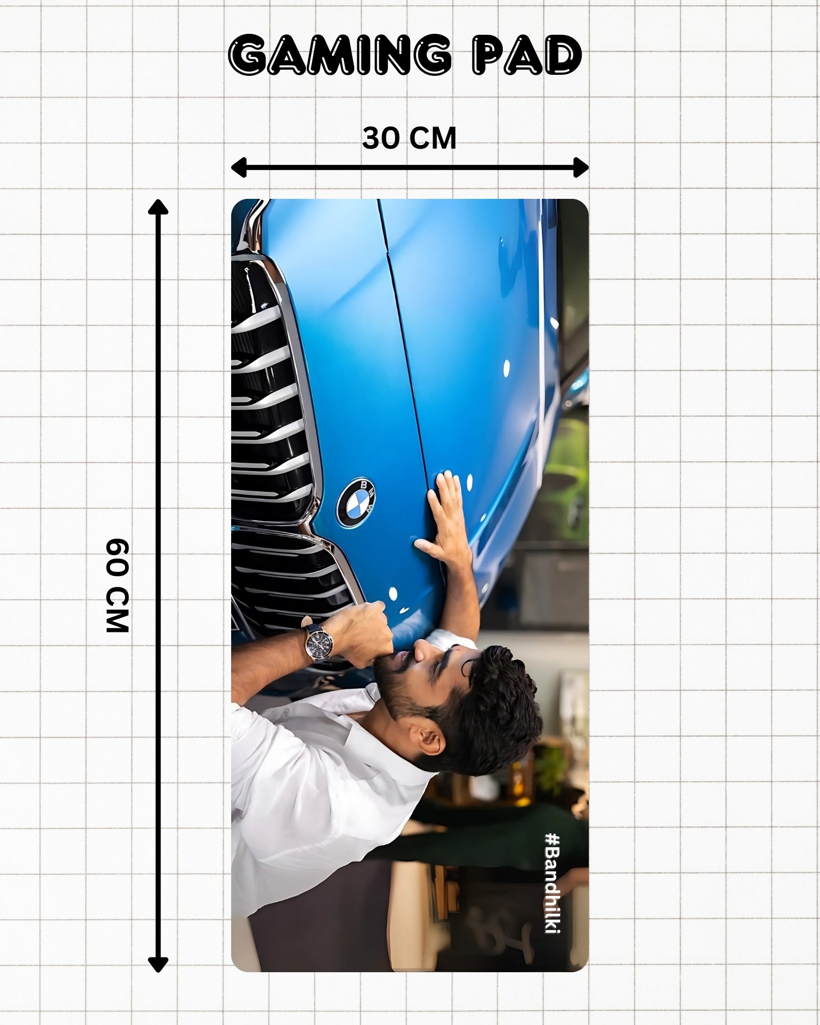 ShreeMan Legend Special | BMW Collection | Gaming Pad | 30*60 cm - AvaiYa Clothing's
