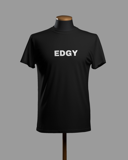 EDGY | Classic T-Shirt | Black | For Man And Woman