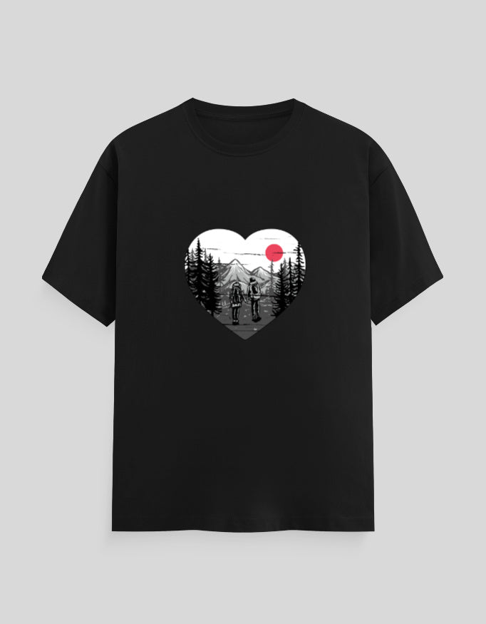 Couple Hiking Adventure | Classic T-Shirt | For Man & Woman - AvaiYa Clothing's