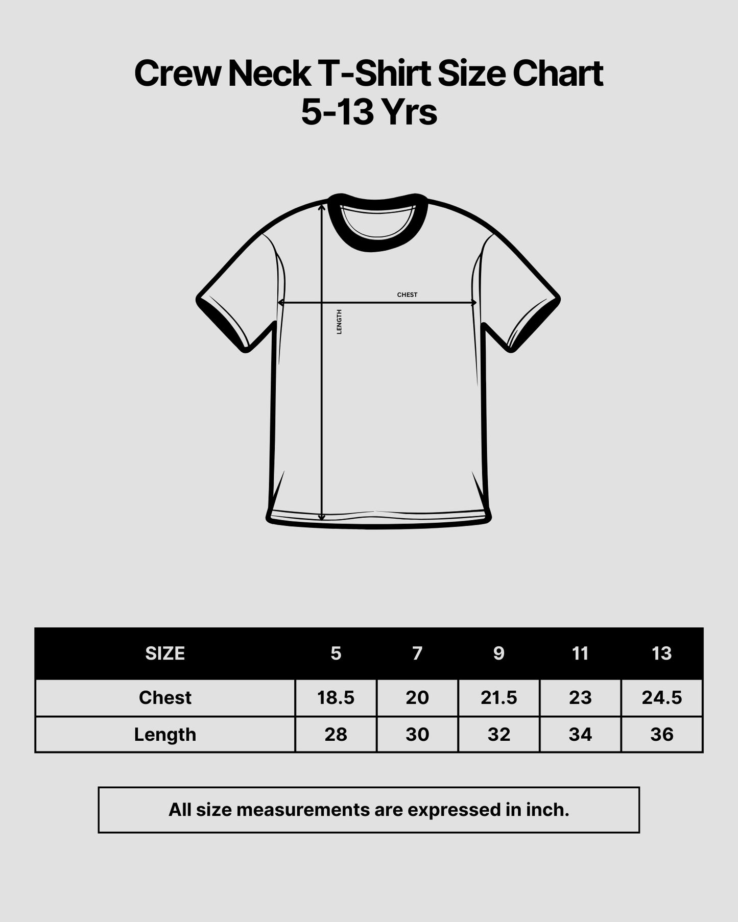 Crew Neck T-Shirt | 5-13 Yrs | For Both Girls & Boys | Lavender