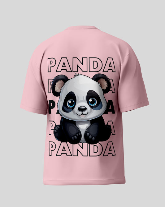 Panda Oversized T-Shirt | Light Baby Blue | Premium Quality by AvaiYa