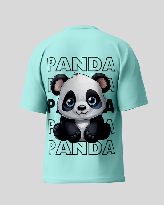 Panda Oversized T-Shirt | Mint | Premium Quality by AvaiYa