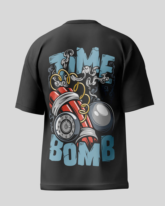 Time bomb Oversized T-Shirt | Black | Premium Quality by AvaiYa | Unisex