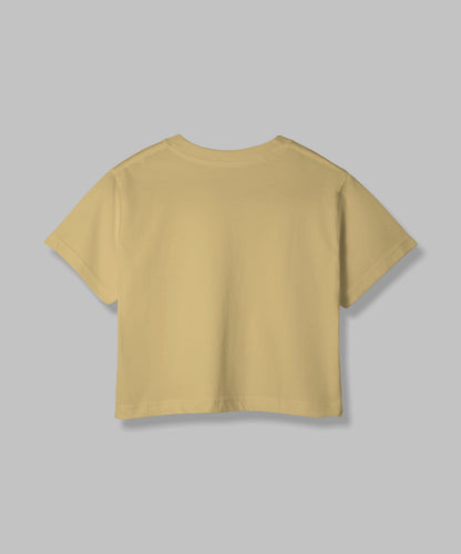 I'm too Pretty for this | Women Crop Top | Beige