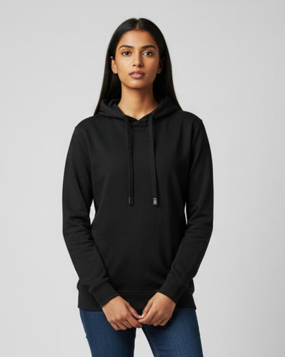 Plain Classic  Hoodie | For Man And Woman | Black