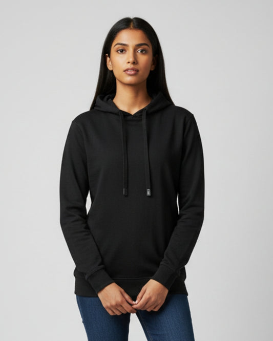 Plain Classic  Hoodie | For Man And Woman | Black