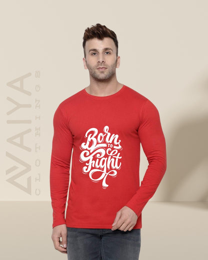 Born To Fight | Full Sleeves Round Neck T-Shirt | Unisex