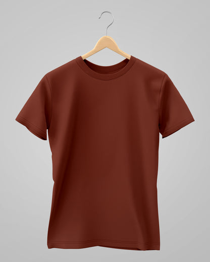 Classic T-Shirt | For Man & Woman | Brick Red - AvaiYa Clothing's
