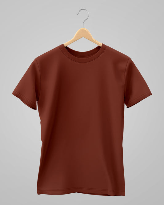 Classic T-Shirt | For Man & Woman | Brick Red - AvaiYa Clothing's