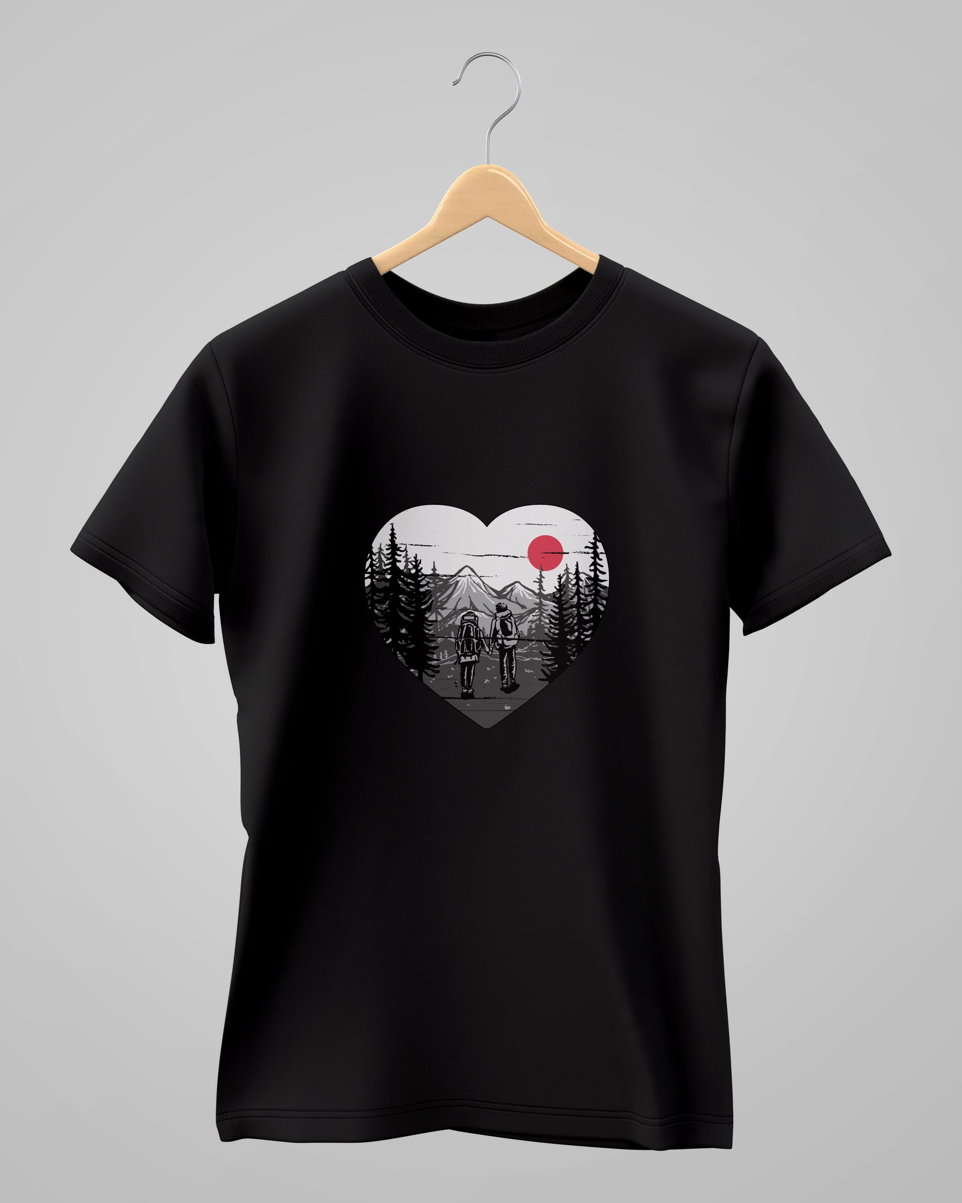 Couple Hiking Adventure | Classic T-Shirt | For Man & Woman - AvaiYa Clothing's