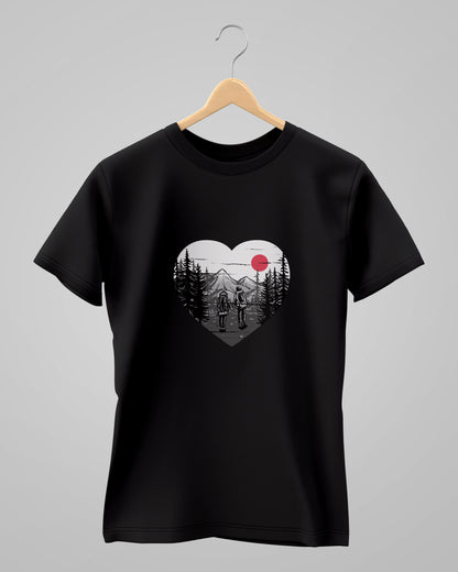 Couple Hiking Adventure | Classic T-Shirt | For Man & Woman - AvaiYa Clothing's