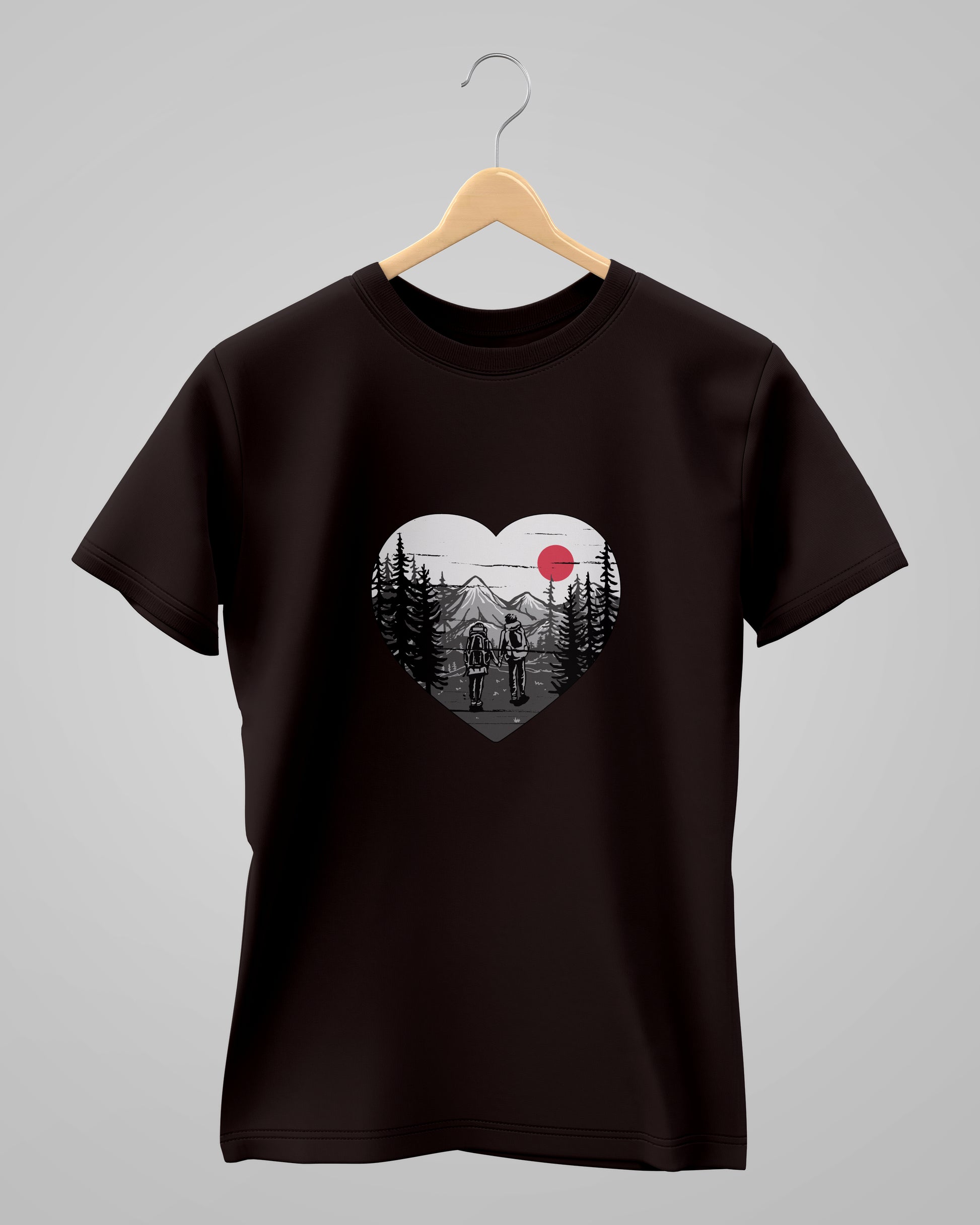 Couple Hiking Adventure | Classic T-Shirt | For Man & Woman - AvaiYa Clothing's