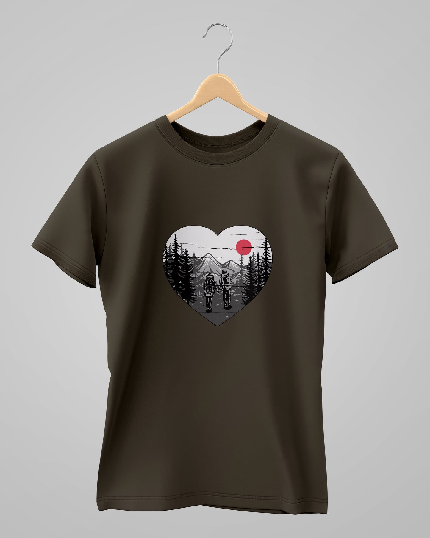 Couple Hiking Adventure | Classic T-Shirt | For Man & Woman - AvaiYa Clothing's