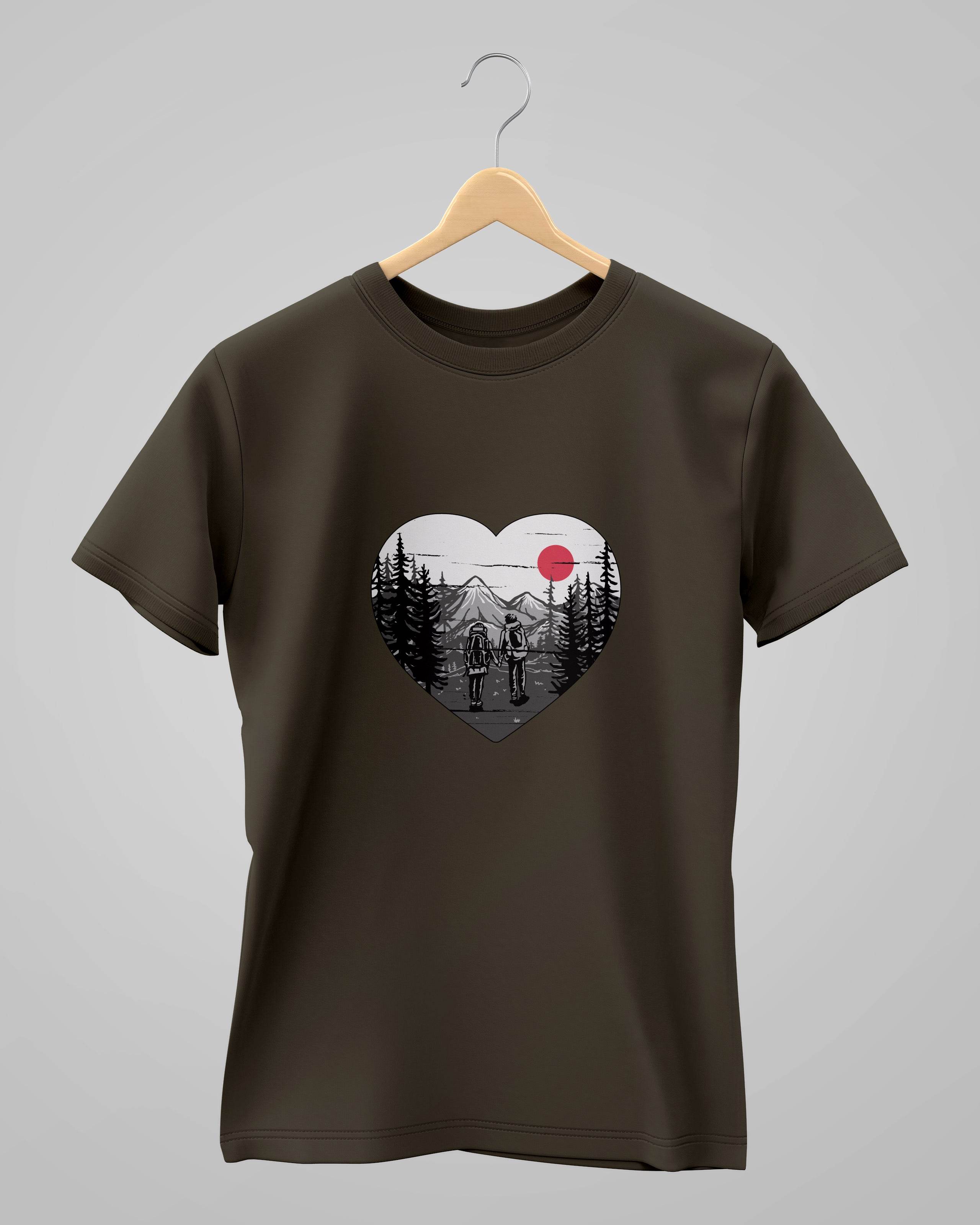 Couple Hiking Adventure | Classic T-Shirt | For Man & Woman - Avaiya Clothings