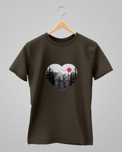 Couple Hiking Adventure | Classic T-Shirt | For Man & Woman - AvaiYa Clothing's