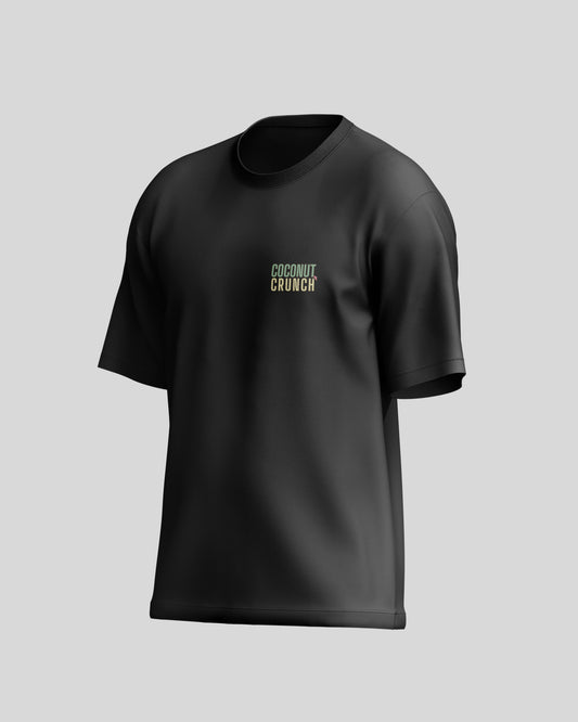 Coconut Crunch Oversized T-Shirt | Black | Premium Quality by AvaiYa | Unisex - AvaiYa Clothing's
