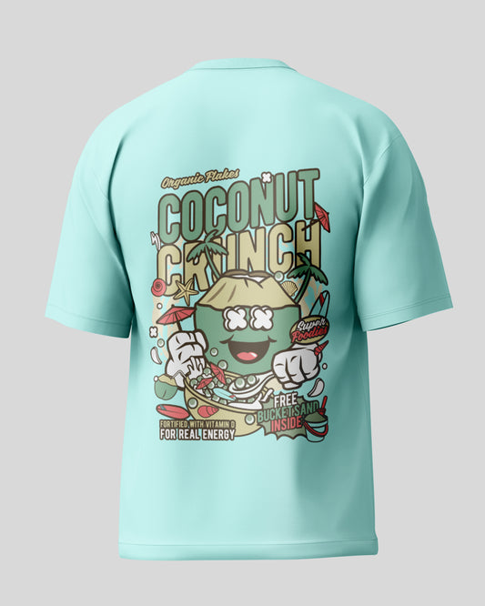 Coconut Crunch Oversized T-Shirt | Mint | Premium Quality by AvaiYa | Unisex