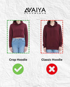 IDK Women’s Crop Hoodie | Black - Avaiya Clothings