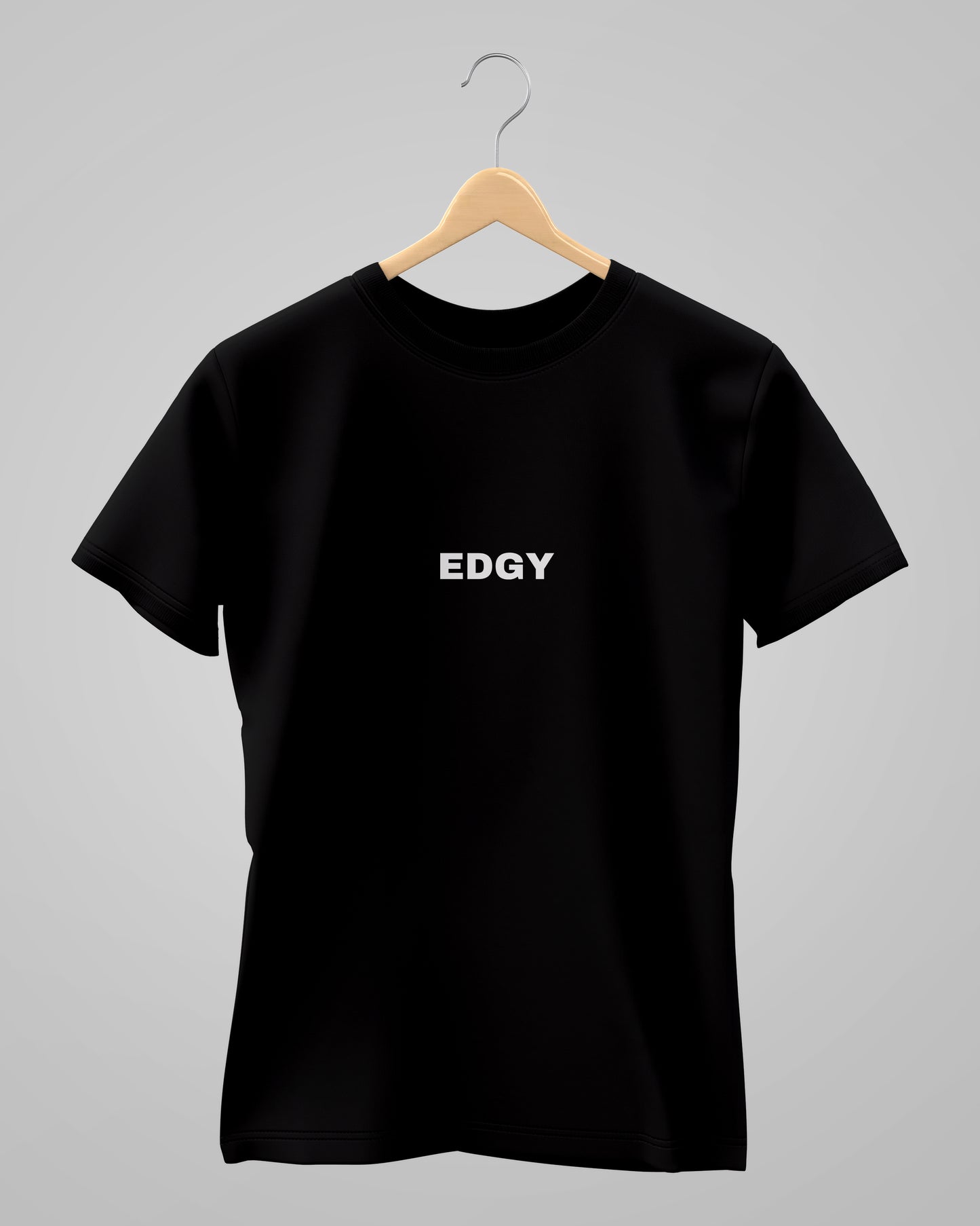 EDGY | Classic T-Shirt | Black | For Man And Woman
