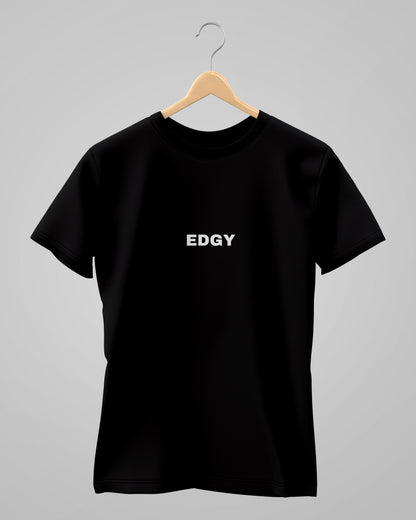 EDGY | Classic T-Shirt | Black | For Man And Woman