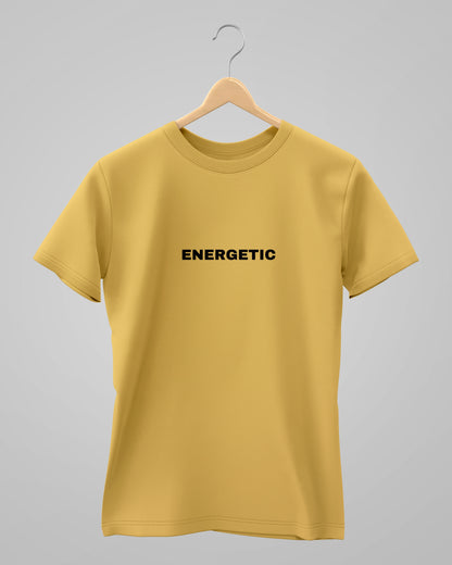 Energetic | Classic T-Shirt | Yellow | For Man And Woman
