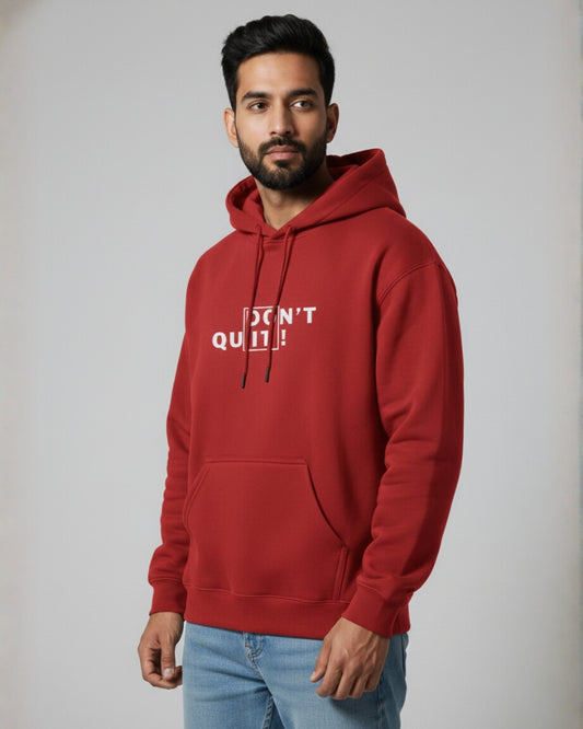 Don't Quit | Classic Comfort Hoodie | Unisex | Red
