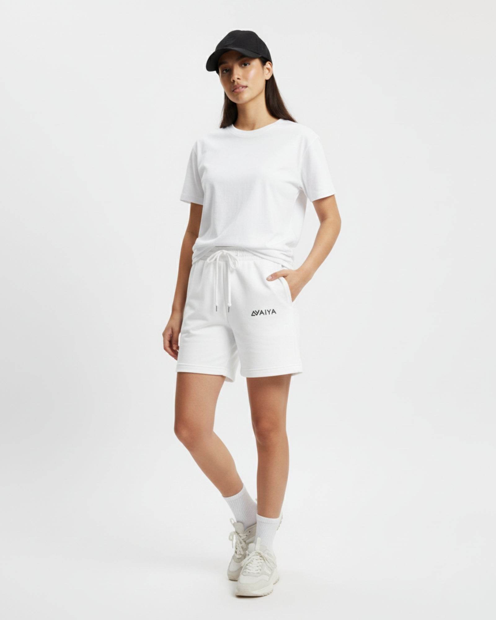 Avaiya's Terry Shorts | For Man And Women | White - Avaiya Clothings