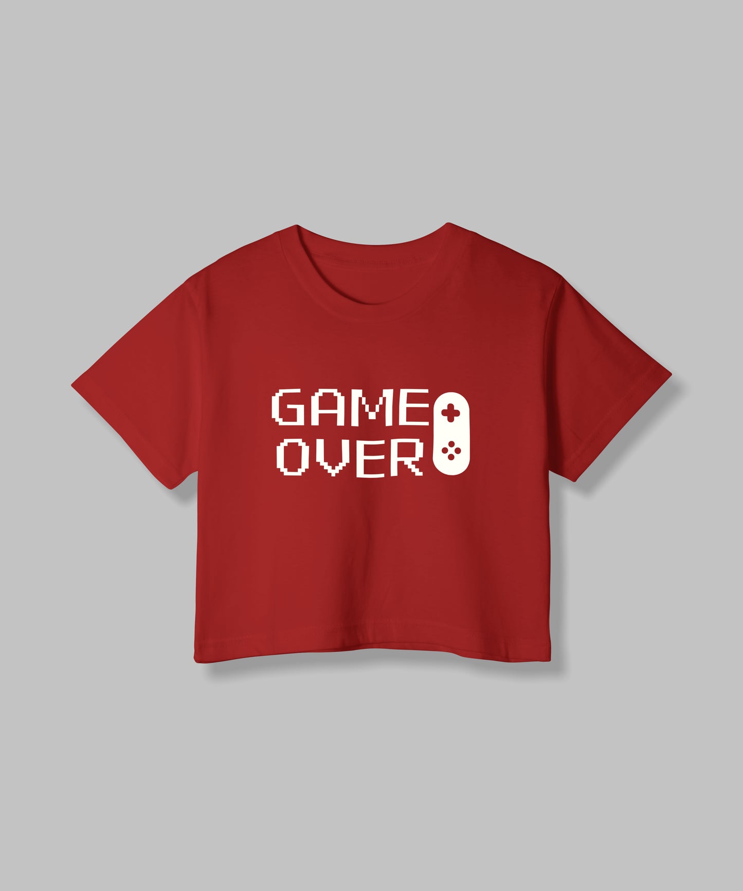 Game Over | Women Crop Top | Red