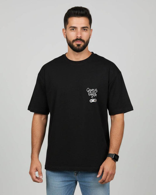 Game Over Oversized T-Shirt | Premium Quality by Avaiya | Unisex - Avaiya Clothings