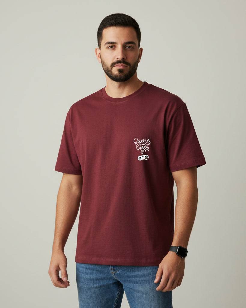 Game Over Oversized T-Shirt | Premium Quality by Avaiya | Unisex - Avaiya Clothings