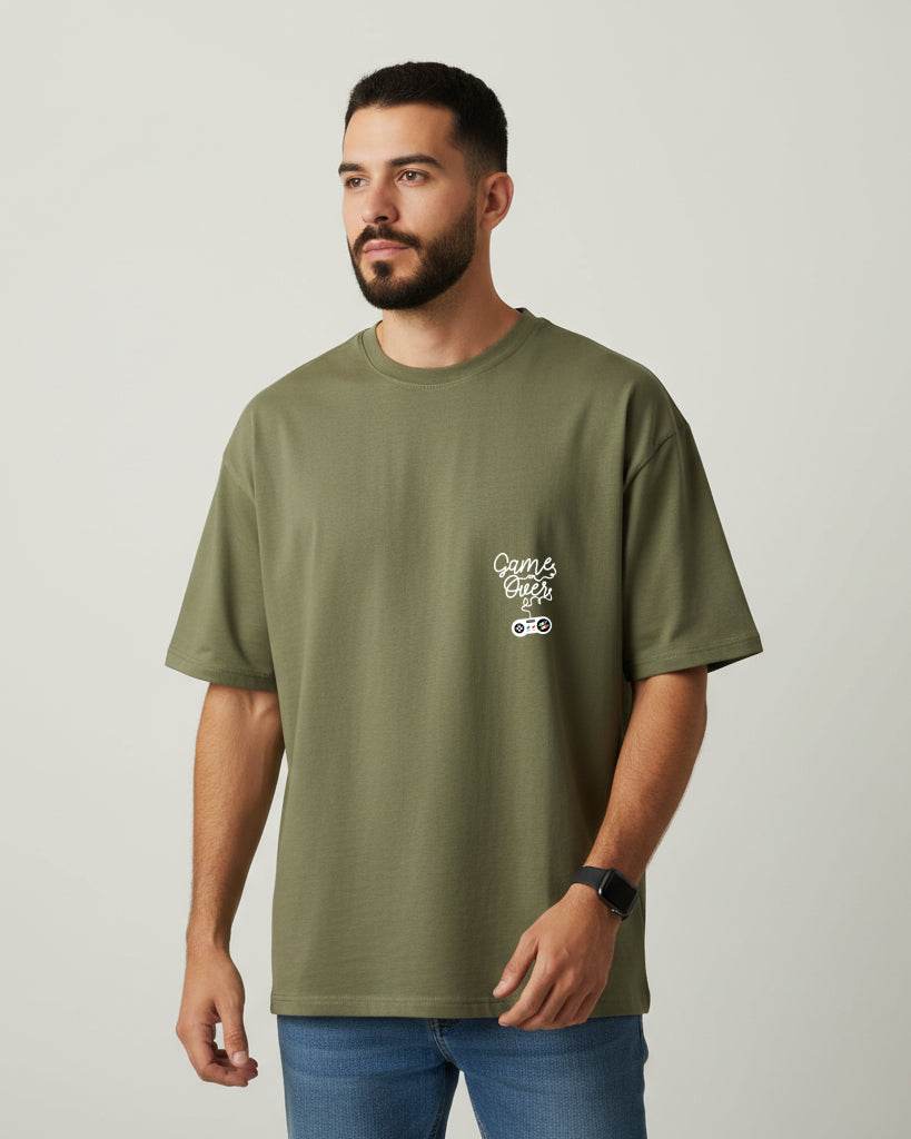 Game Over Oversized T-Shirt | Premium Quality by Avaiya | Unisex - Avaiya Clothings