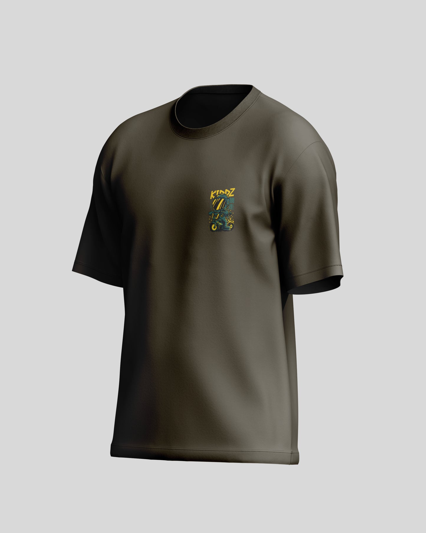 Kiddz Oversized T-Shirt | Olive Green | Premium Quality by AvaiYa | Unisex