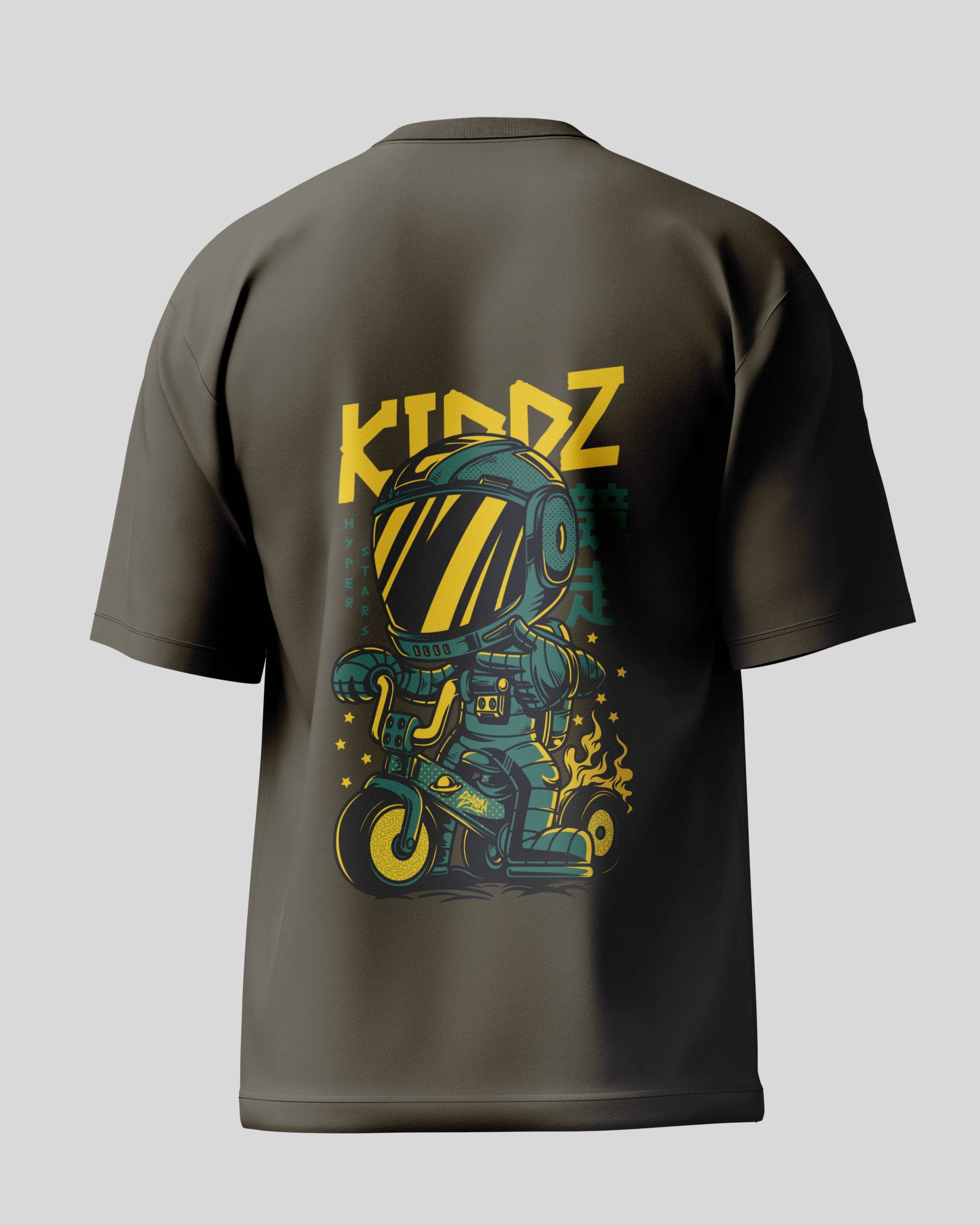 Kiddz Oversized T-Shirt | Olive Green | Premium Quality by AvaiYa | Unisex - Avaiya Clothings