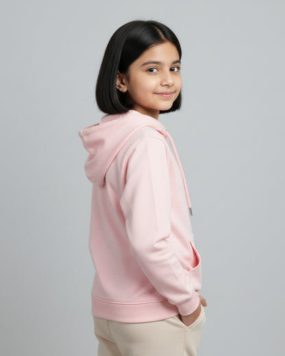 Kids Hoodie | 5-13Yrs | for boys & girls | Light Baby Pink