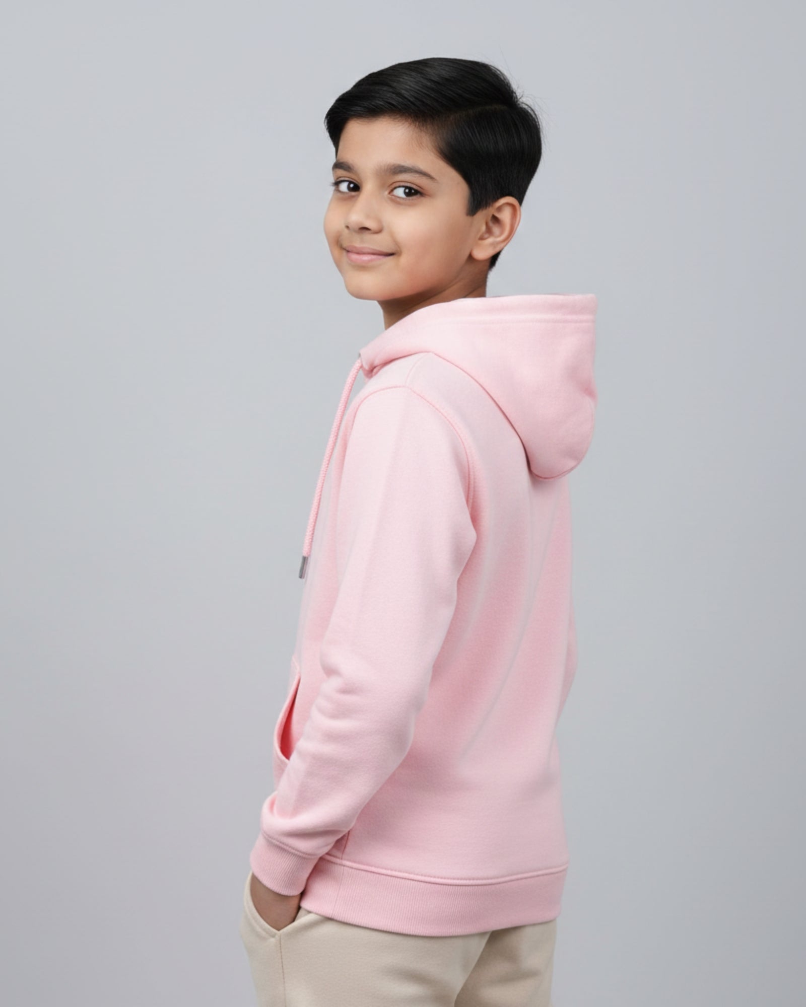 Kids Hoodie | 5-13Yrs | for boys & girls | Light Baby Pink
