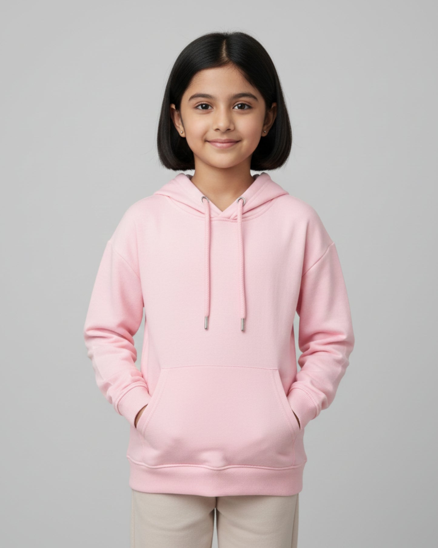 Kids Hoodie | 5-13Yrs | for boys & girls | Light Baby Pink