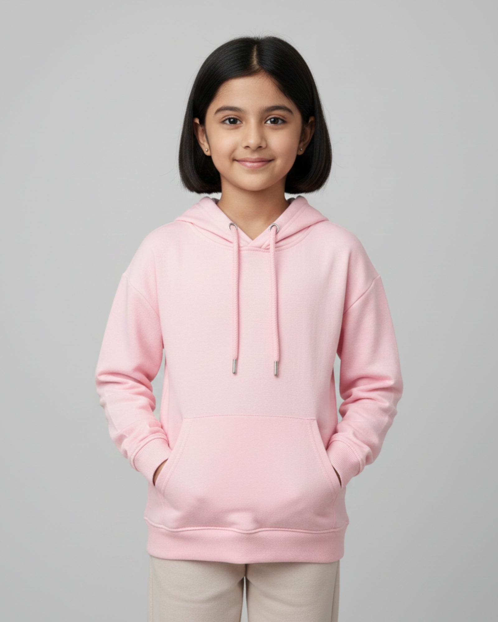 Kids Hoodie | 5-13Yrs | for boys & girls | Light Baby Pink