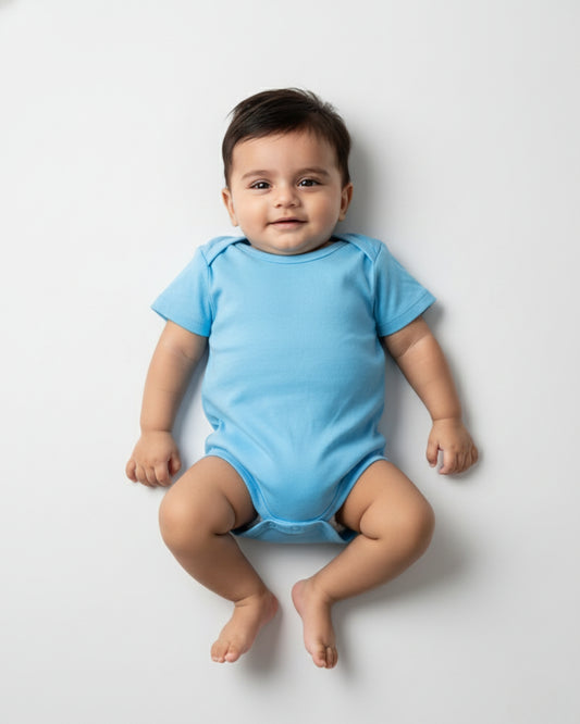Kids Rompers | 0-12M | Sky Blue
