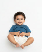 Crew Neck T-Shirt | 0-4 Yrs | For Both Girls & Boys | Petrol Blue