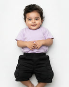 Crew Neck T-Shirt | 0-4 Yrs | For Both Girls & Boys | Lavender