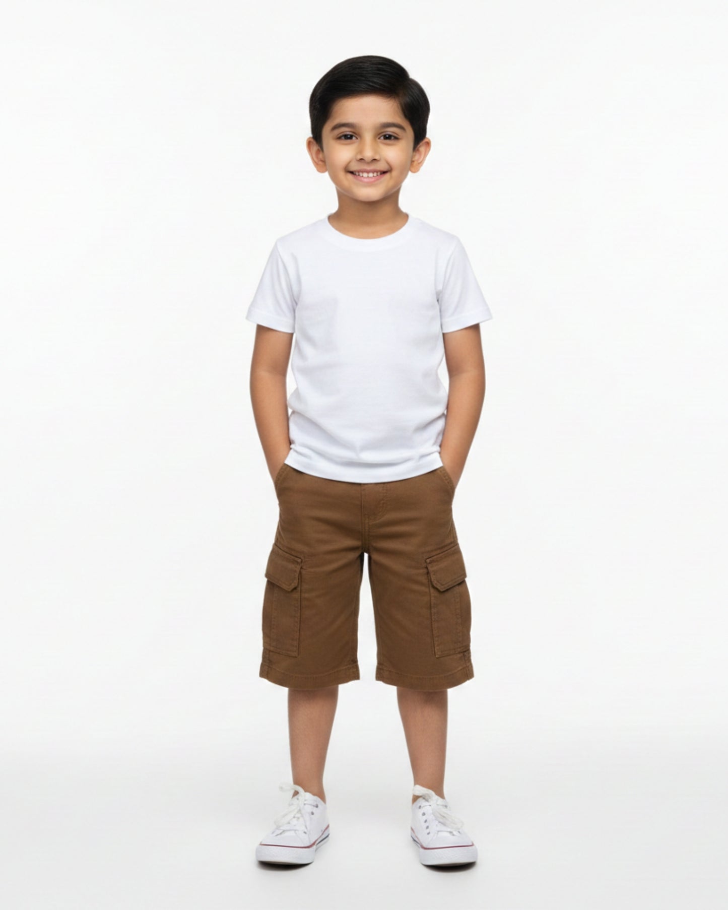 Crew Neck T-Shirt | 5-13 Yrs | For Both Girls & Boys | White